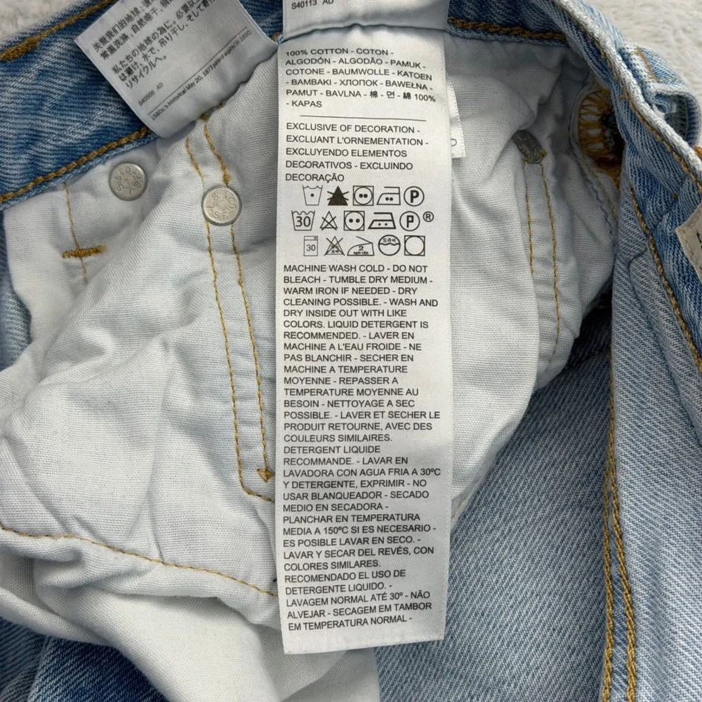 Levi's 501 Big E Button Fly Jeans Mens 30x28  Classic Fit Premium Straight Leg